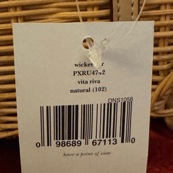 NWT limited edition Kate Spade “Vita Riva Wicker Car Bag” - Picture 10 of 10